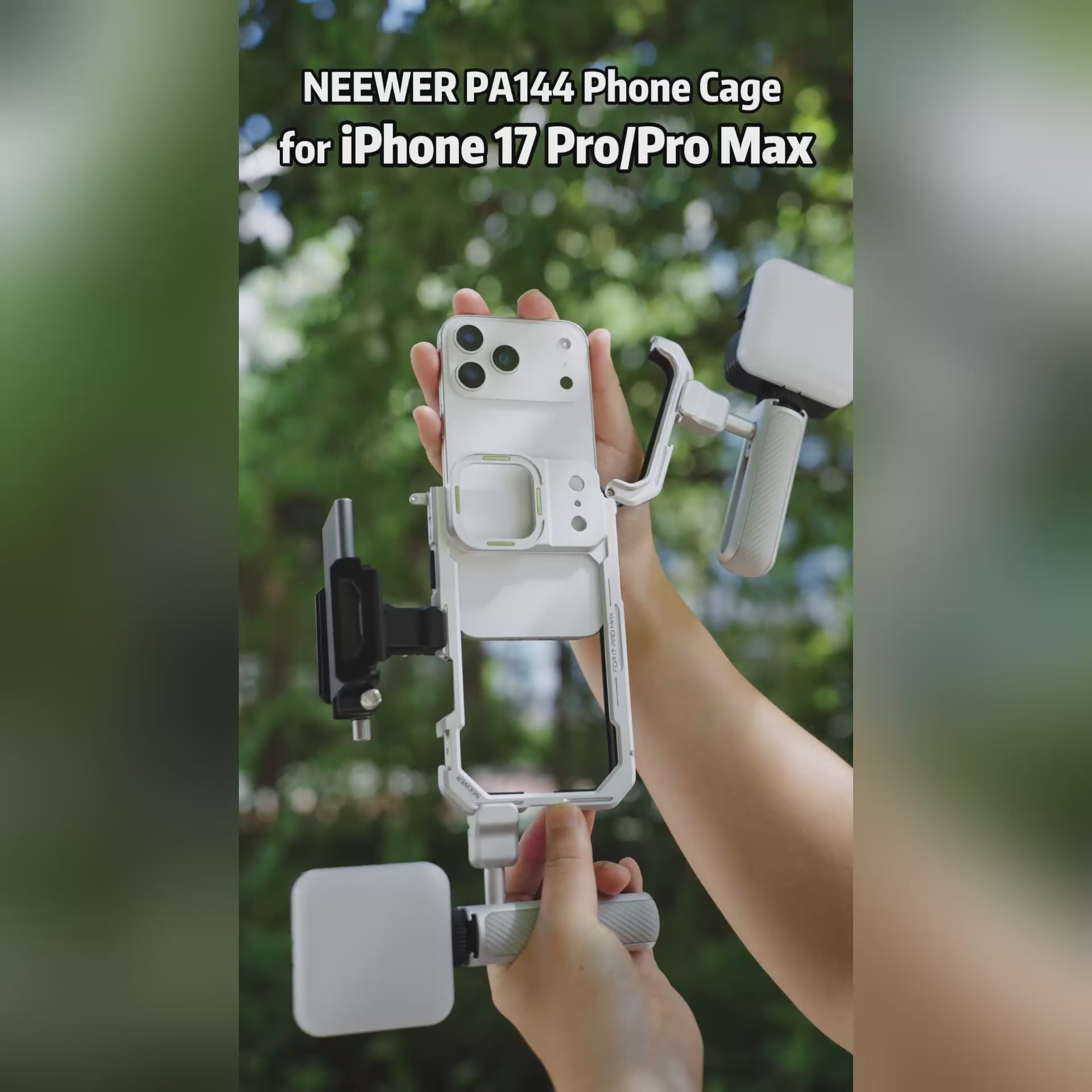 NEEWER PA143/PA144 Phone Cage Compatible with iPhone 17 Pro/Pro Max