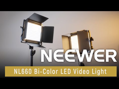 NEEWER 2 Packs NL660 Bi-color Video LED Panel Light - NEEWER