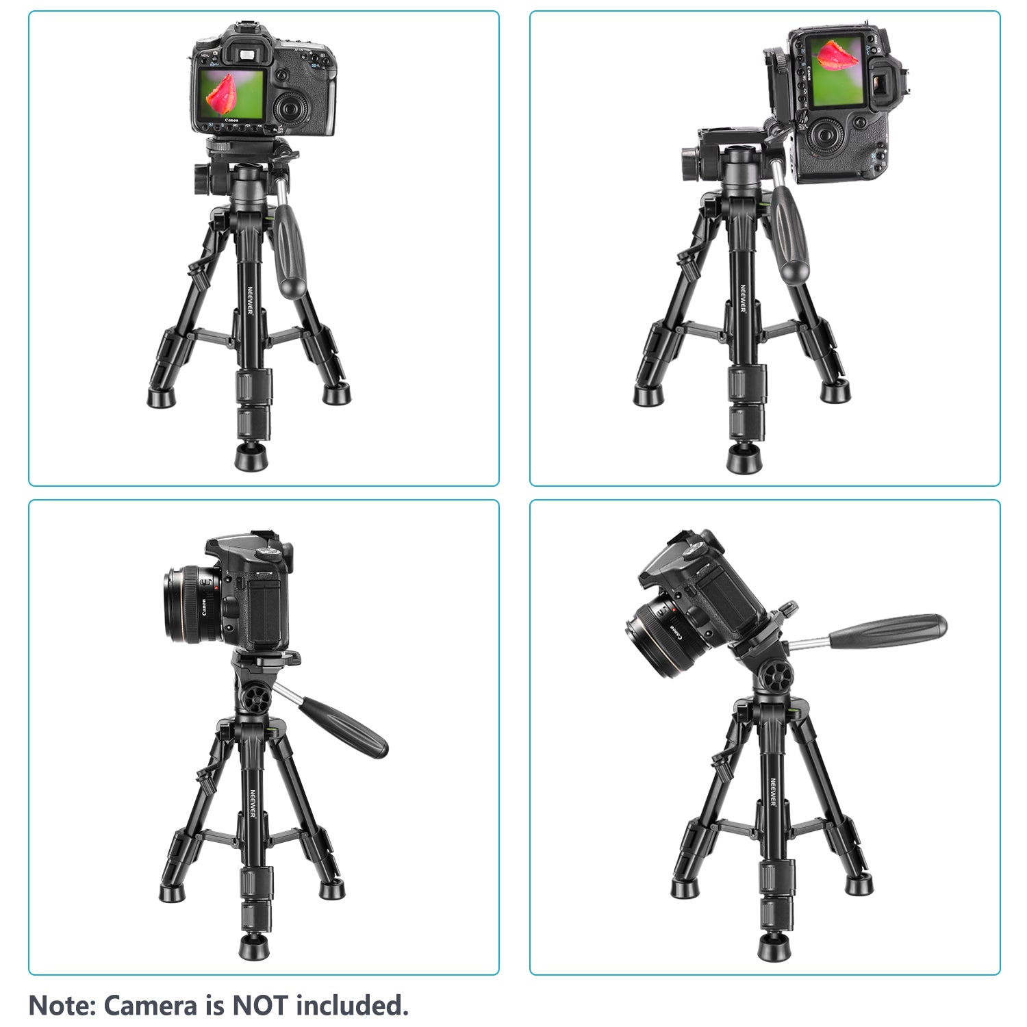 Neewer Mini 24 inches/62 centimeters Travel Tabletop Camera Tripod - neewer.com