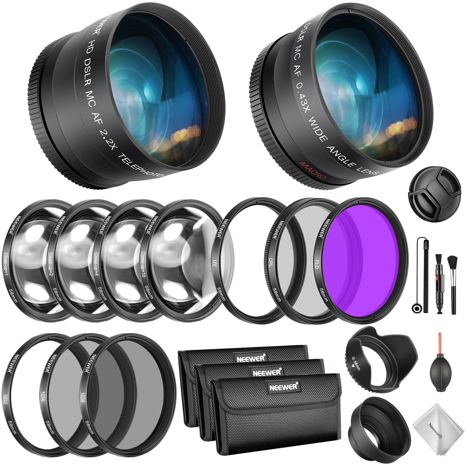 NEEWER Wide Angle Lens and Filter Kit