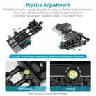 Neewer Upgraded Pro 4-Way Macro Focusing Rail Slider