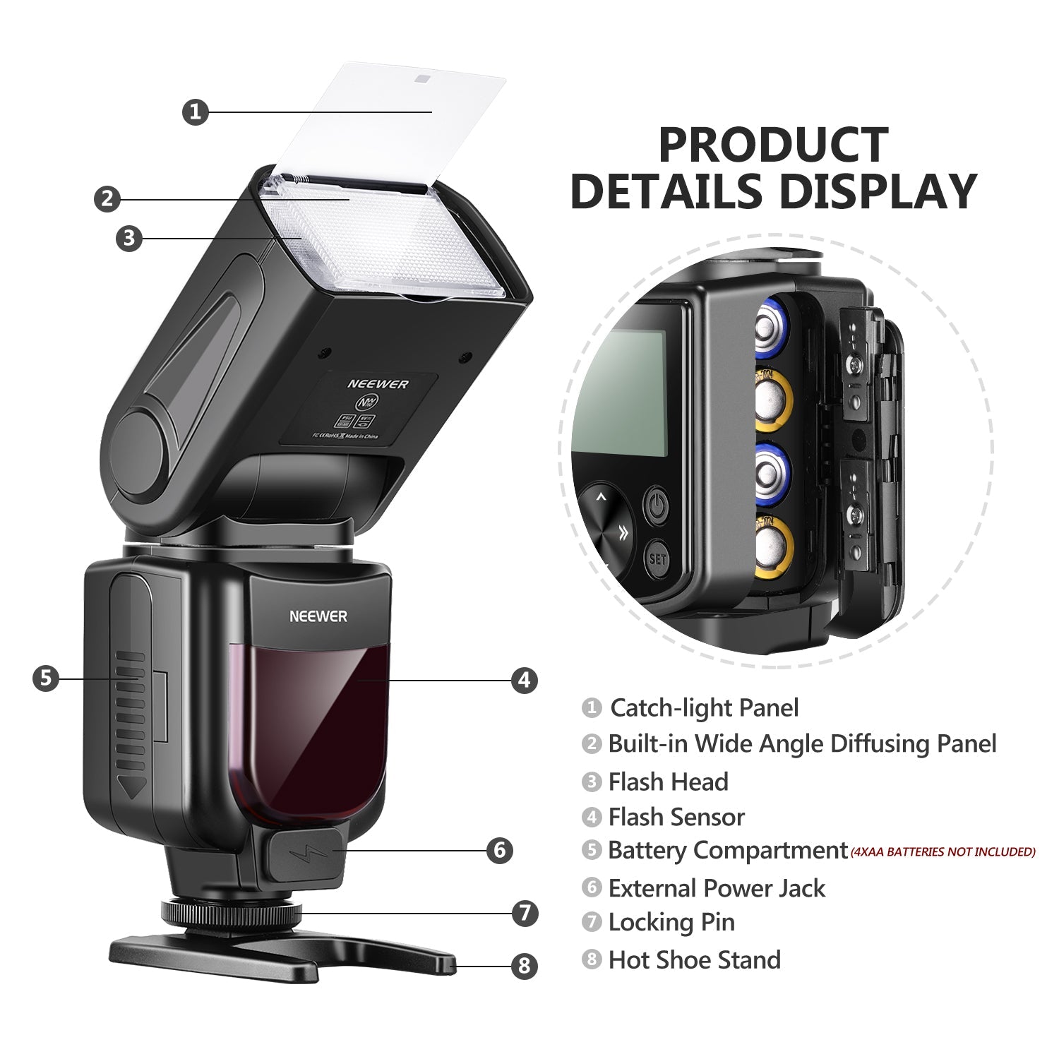 NEEWER 750II TTL Speedlite Flash For Nikon DSLR Cameras - NEEWER