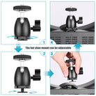 Neewer Cellphone Holder Clip Desktop Tripod Mount with Mini Ball Head Hot Shoe