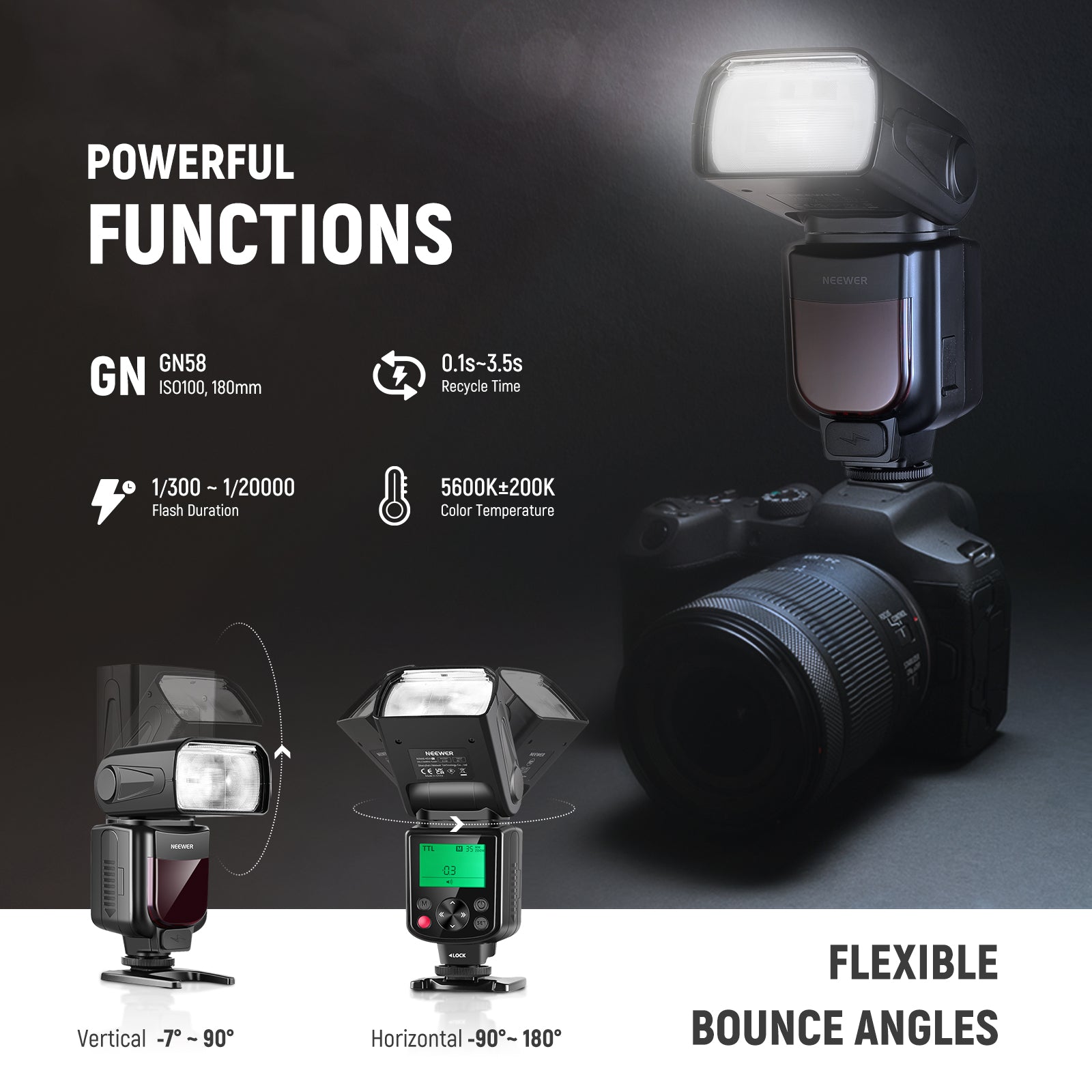 NEEWER Upgraded NW645II-C TTL Flash Speedlite - NEEWER – NEEWER.CA