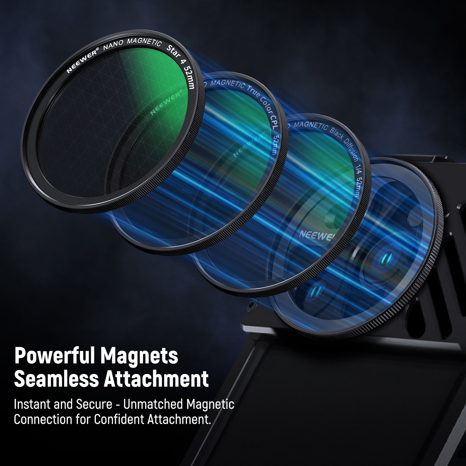 Neewer Magnetic Effect Filters for iPhone Cage - Thumbnail 4