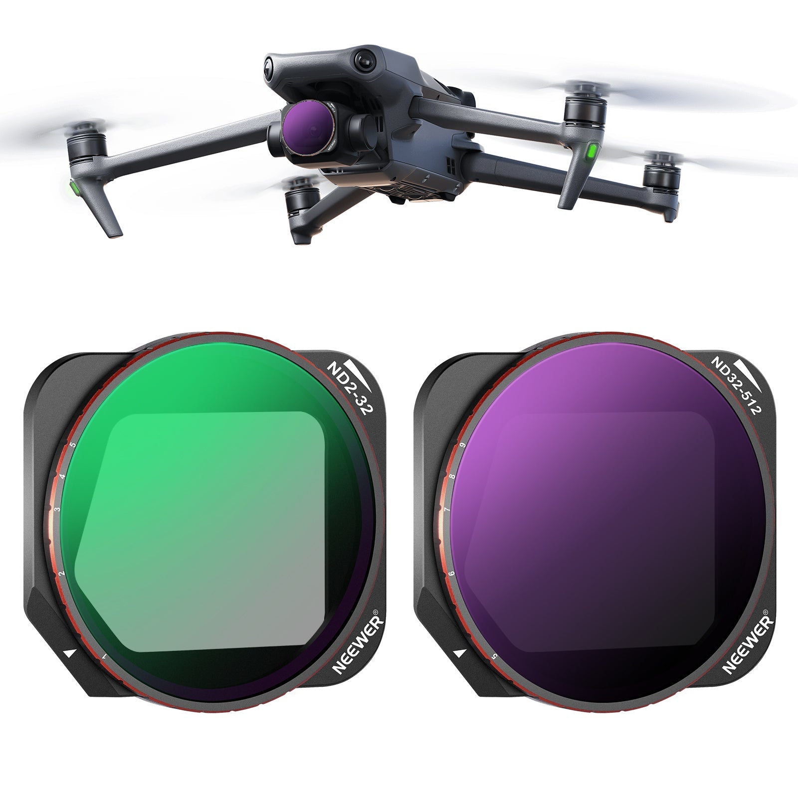 NEEWER Pack Variable ND Filter Set Compatible with DJI Mavic