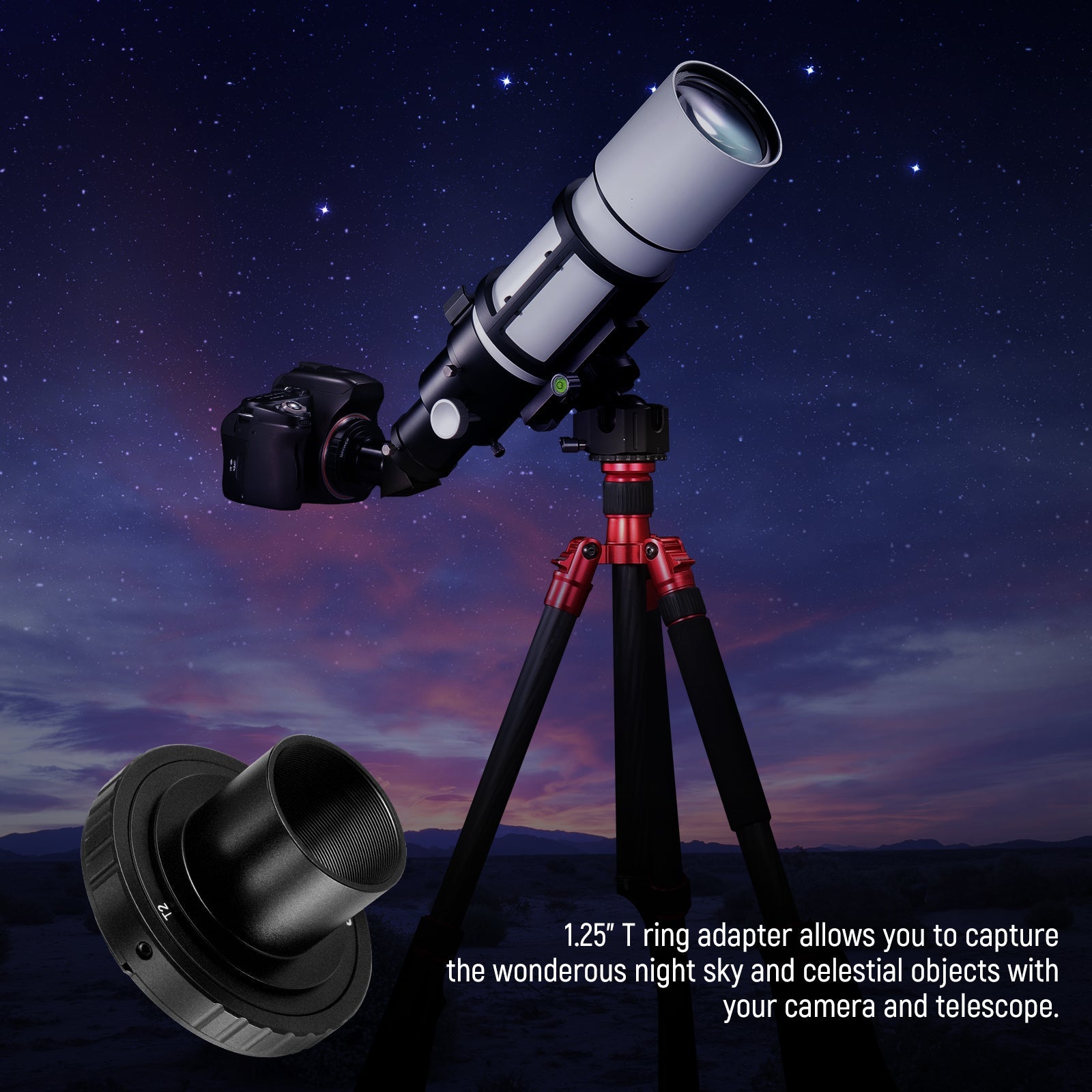 Telescope fashion t ring