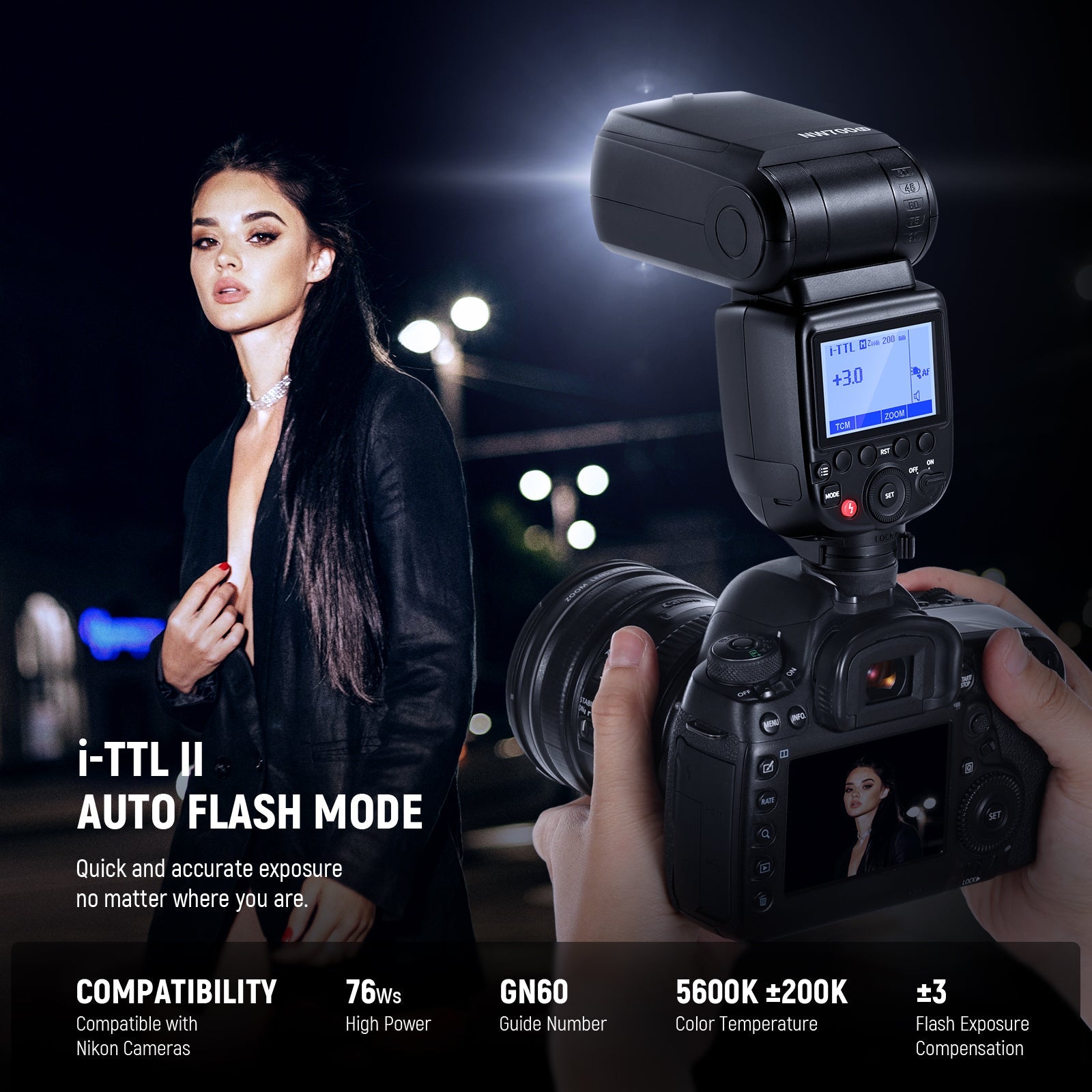 Neewer NW700 Flash Speedlite - Thumbnail 3