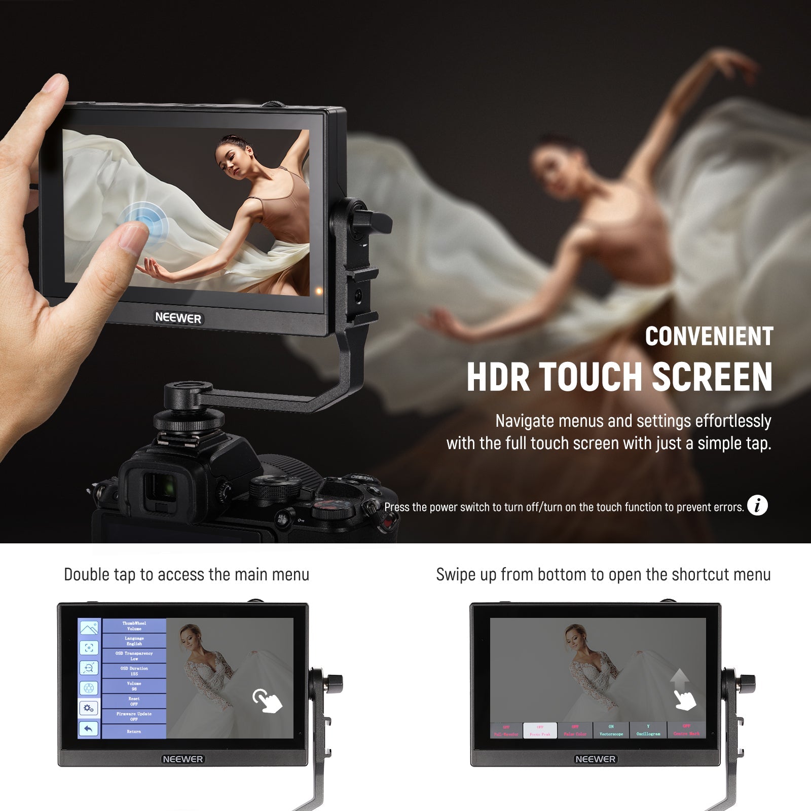 NEEWER F500 5.5 Inch Camera Monitor - NEEWER