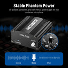 Neewer Phantom Power For All Condenser Microphone Music Recording Devices