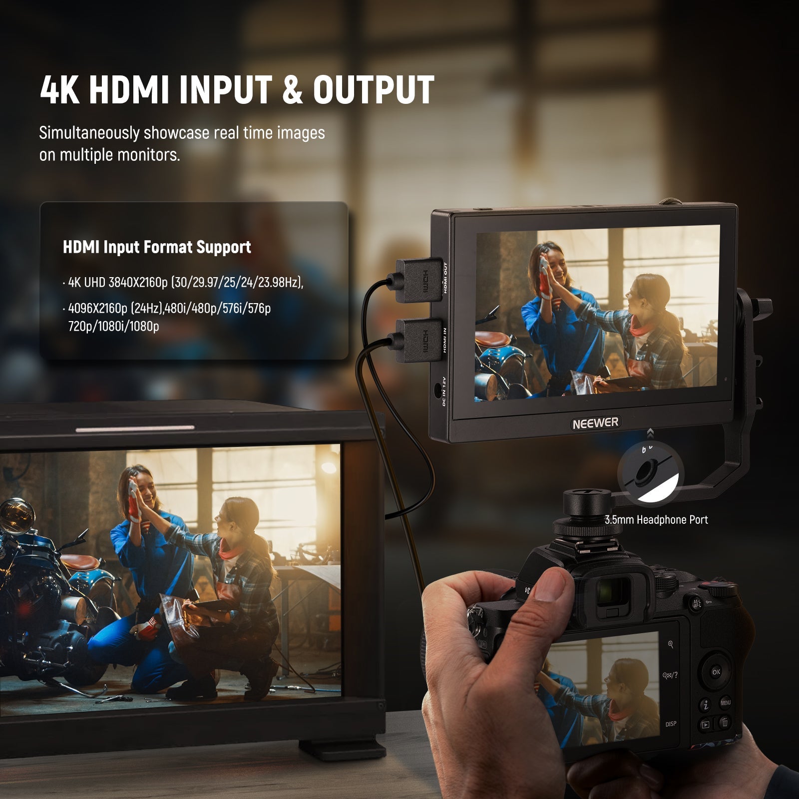 NEEWER F500 5.5 Inch Camera Monitor - NEEWER