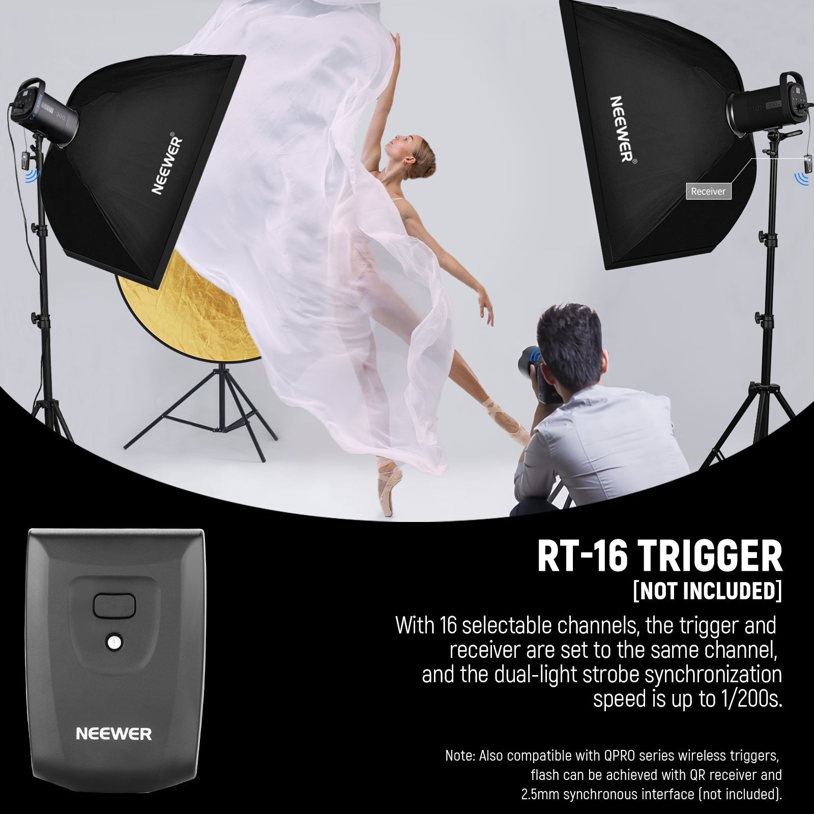 NEEWER S101-300W スタジオモノライト　撮影ライト　セット NEEWER S101-300W Monolight | Strobe Light Photography
