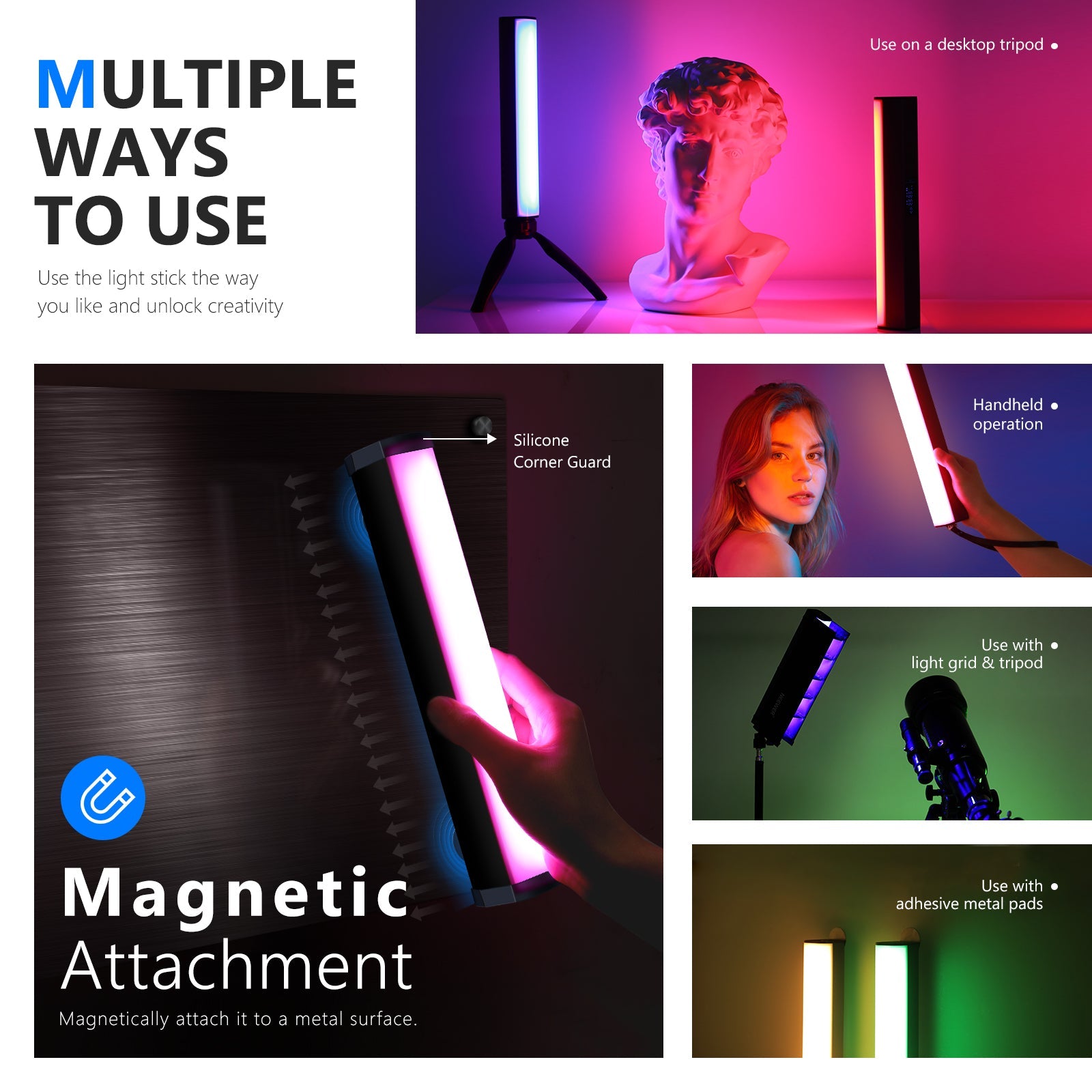 NEEWER RGB1 Magnetic Handheld Light Stick