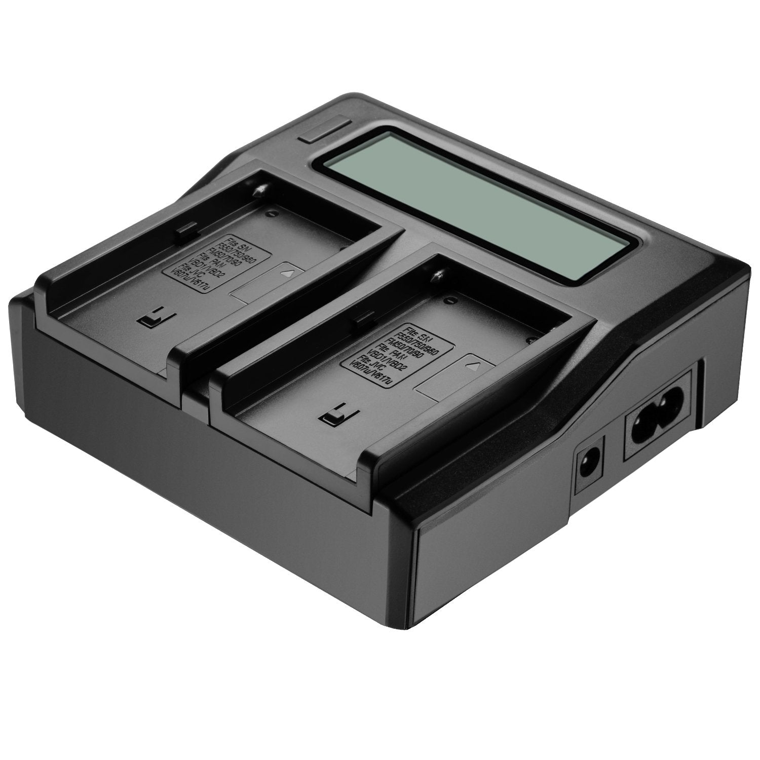 Neewer Dual-Channel LCD Display Battery Charger with 3 Plug for Sony Camcorder Batteries - neewer.com