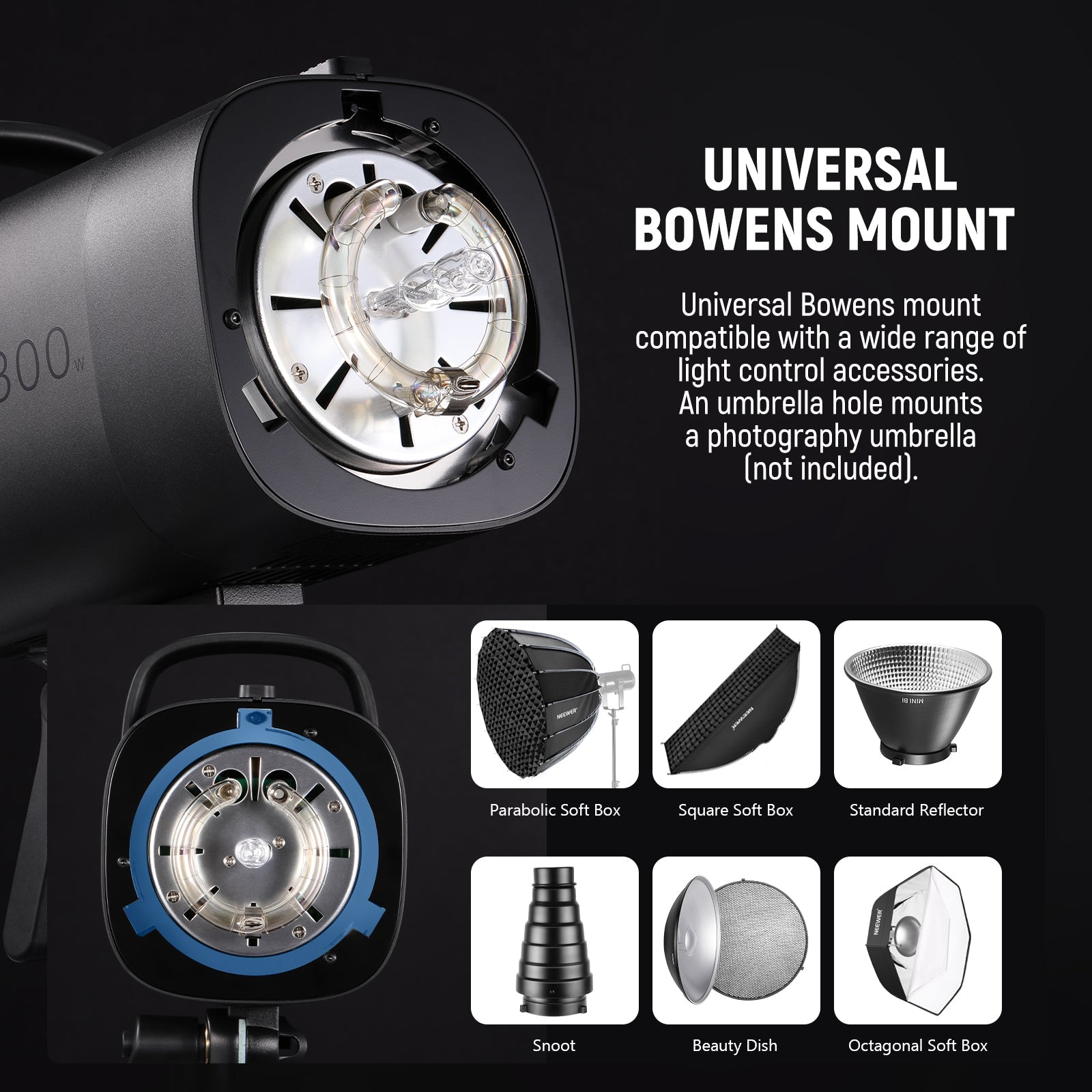 NEEWER S101-300W Monolight | Strobe Light Photography